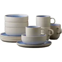 Studio Round Speise-Service North 12-teilig, Eisblau