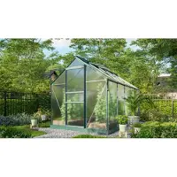 Pergart Vitavia Gewächshaus "Marley" inkl. Ready2Grow Zubehör-Set smaragd grün 6,2 m² 6 mm HKP