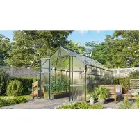 Pergart Vitavia Gewächshaus "Jamaika" inkl. Ready2Grow Zubehör-Set smaragd grün 11,5 m² 6 mm HKP