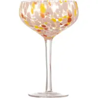 Bloomingville Lilya Cocktailglas, Rosa, Glas