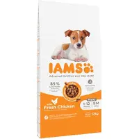 IAMS Puppy Small & Medium mit Huhn Welpenfutter | 2 x 12 kg