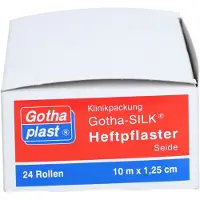 Gothaplast Gotha Silk Heftpfl.Seide 1,25 cmx10 m 24 St Pflaster