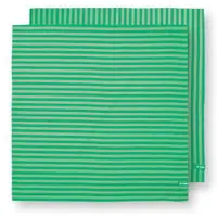 Pip studio Geschirrtuch Stripes Green 65 x 65 cm (2er-Set)