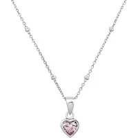 Prinzessin Lillifee Halsschmuck für Mädchen, 925 Sterling Silber, (synth.) Zirkonia | Herz