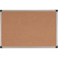 BI-Office Maya W Korktafel - 106,5x75cm, Mit Alurahmen