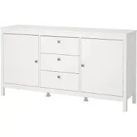 Ebuy24 Madrid Sideboard 2 Türen 3 Schubladen weiß.