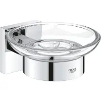 GROHE Start Cube QuickFix Seifenschale mit Halter, klebbar, chrom