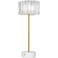 Slamp Accordéon Battery LED-Tischleuchte-Weiß-mit LED (2700K)