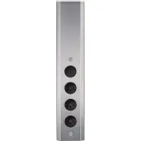 Thebo Wandsteckdose 174916 Edelstahl 3-fach STS 3006 mit Schalter