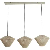Light & Living 3-flammige Pendelleuchte Felida Japandi 120cm