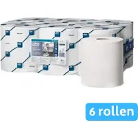 Tork Mehrzweck-Papierwischtücher Reflex 473242, 1-lagig, Innenabrollung M4, L 300 m x B 198 mm, Ø 195 mm, 6 Rollen á 857 Blatt (5142 Tücher), weiß