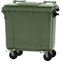 Sonstiges Container 770 Liter flachem Deckel - Grün