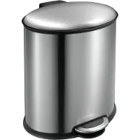 EKO - Ellipse Treteimer 20 Liter - Stainless steel Plastic - Matt Edelstahl