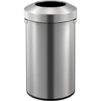 EKO - Urban Abfalleimer 90 Liter - Stainless steel - Matt Edelstahl