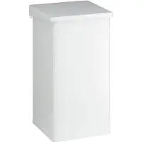 Dutch Design Brand Mülleimer Carro-Lift, feuerfest, Hebedeckel, Dämpfersystem, B 300 x T 300 x H 600 mm, 55 l, weiß