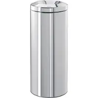 Brabantia Flammenfester Mülleimer Silber Edelstahl 30L