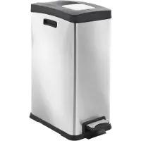 EKO - Rejoice Treteimer 30 Liter - Stainless steel Plastic - Matt Edelstahl