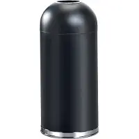 V-Part - Abfalleimer Open Top 55 Liter - Steel - Schwarz