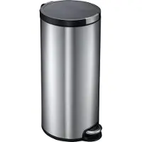 EKO - Artistic Treteimer 30 Liter - Stainless steel Plastic - Matt Edelstahl