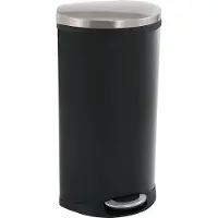 EKO - Shell Bin Treteimer 30 Liter - steel Plastic - Schwarz