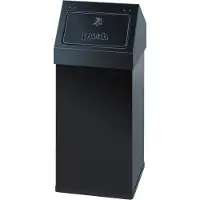DutchDesign Carro-Push Abfallbehälter 55 Liter schwarz (31004812)