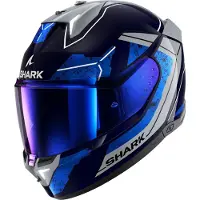 Shark Skwal i3 Rhad Helm, blau/silber, 2XL (63/64)