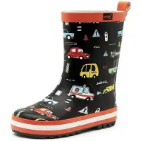 Gevavi Gummistiefel Kinder Traffic Schwarz-Schuhgröße 24