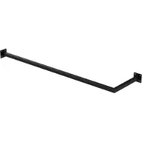 ML-Design | Eck-Kleiderstange Allie Schwarz Stahl 112x30x6.5 cm | NADUVI