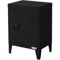 ML-Design Aktenschrank 40x30x57,5 cm Schwarz | Stahl, 1 Tür, 4 Beine