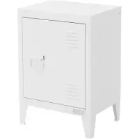 ML-Design Aktenschrank 40x30x57,5 cm Weiß | Stahl, 1 Tür, 4 Beine
