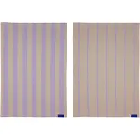 Mette Ditmer - STRIPES tea towel, 2-pack - Sand
