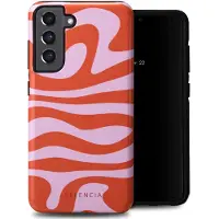 Selencia Samsung Galaxy S21 FE Hülle - Kunststoff - - Backcover/Hard Case - Bunt