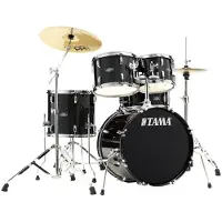 Tama Stagestar 20" 5pc Drum Kit mit Becken Black Sparkle