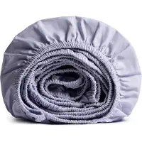 Yumeko Kinder Spannbettlaken Perkal Baumwolle 60x120 Blau - Eco, Bio & Fairtrade