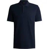 BOSS Elegantes Herren Kurzarm-Poloshirt in Blau mit Logo-Details