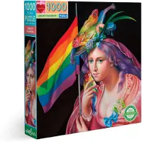 Eeboo Puzzle Regenbogen der Freiheit 1000 Teile