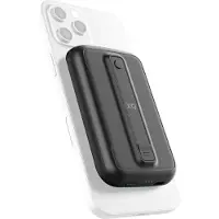 Xqisit Premium Magnetic, 5000 mAh, Kabelloses Aufladen, Schwarz