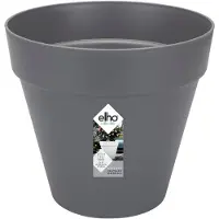 Elho Pflanzgefäß 'Loft Urban round 25', anthrazit, ca. Ø 24,5 x H 22,2 cm