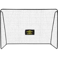 Umbro Fußballtor - Fussballtor 300 x 120 x 205 cm - Fußball Tor - Fussballtore für Garten Kinder und Erwachsene - Fussball Trainingszubehör für Innen und Außen - Metall - Schwarz/Gelb