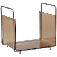 Hubsch Zeitschriftenhalter Metall/Glas - orange/nickel