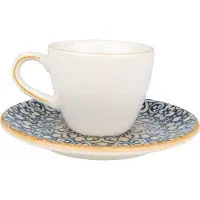 Bonna Alhambra - Espressotassen und Untertasse - 80 cc - Porcelain - 6er set