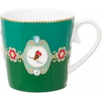 Pip studio Tasse Love Birds Medaillon Smaragd Green 250 ml (6er-Set)