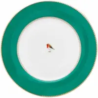 Pip studio Frühstücksteller Love Birds Emerald 21 cm (6er-Set)