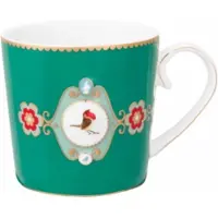 Pip studio Tasse Love Birds Medaillon Emerald 150 ml (Set von 6)