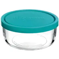 Bormioli Rocco 3.88450.MA1 Runder Lebensmittelbehälter 1,25 L Blau, Transparent 1 Stück(e)