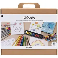 Creotime Maxi Kreativ-Box Malen und Zeichnen Set für Kinder