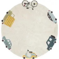 Lorena Canals Teppich Wheels Ø140 cm