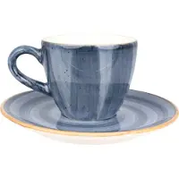 Bonna Aura Dusk - Espressotassen und Untertasse - 80 cc - Porcelain - 6er set