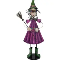 Europalms Kleine Hexe, Metall, 102cm, lila
