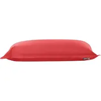 Beliani Sitzsack mit Innensack für In- und Outdoor 140 x 180 cm rot FUZZY